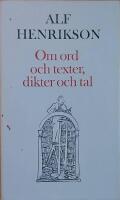 Om ord och texter, dikter och tal