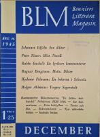 Bonniers Litter&auml;ra Magasin (BLM) December 1945. &Aring;rg&aring;ng 14, nr.10.
