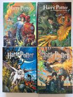 4 b&ouml;cker - Harry Potter och de vises sten; Harry Potter och hemligheternas kammare; Harry Potter och f&aring;ngen fr&aring;n Azkaban; Harry Potter och den flammande b&auml;garen