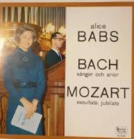 Alice Babs, BACH s&aring;nger och arior, MOZART exultate, jubilate