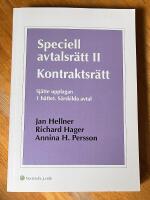 Speciell avtalsr&auml;tt II : kontraktsr&auml;tt. H. 1, S&auml;rskilda avtal