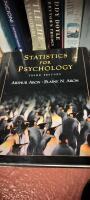 Statistics for psychology