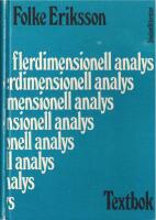 Flerdimensionell analys