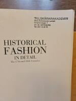 Historical fashion in detail : the 17th and 18th centuries