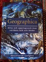 Geographica : atlas och uppslagsverk &ouml;ver v&auml;rldens folk och l&auml;nder