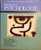 Introduction to psychology