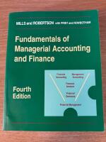 Fundamentals of Managerial Accounting and Finance