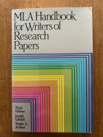 MLA Handbook for Writers of Research Papers