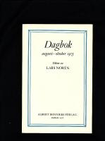 Dagbok augusti - oktober 1975 : [dikter]