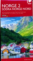 Norge 2. S&ouml;dra Norge Nord. Bil och turistkarta med index. Skala 1:345 000