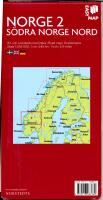 Norge 2. S&ouml;dra Norge Nord. Bil och turistkarta med index. Skala 1:345 000