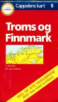 Troms og Finnmark. Bil- och turistkart. 1:400 000. Cappelens kart 5.
