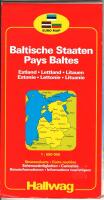 Baltic States. Balticum. Roas map. Skala 1:650 000