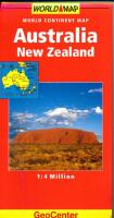 Australia - New Zealand. World Continent Map. 1:4  Million