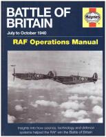 Battle of britain manual - raf operations manual 1940