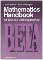 Mathematics handbook for science and engineering
