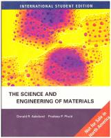 Science and engineering of materials