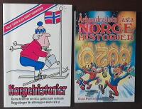 1. Norgehistorier. Galna historier om bl. a. gutten som vattnade flaggst&aring;ngen f&ouml;r att knoppen skulle sl&aring; ut. 2. &Aring;rhundradets b&auml;sta Norgehistorier.
