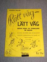 R&auml;tt V&auml;g L&auml;tt V&auml;g Modernt Melodi och &Ouml;vningsalbum f&ouml;r Dragspel