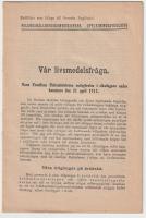 V&aring;r livsmedelsfr&aring;ga. Hans excellens statsministerns redog&ouml;relse i riksdagens andra kammare den 21 april 1917.