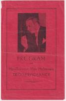 Program vid hovillusionist Max Hofzinsers trolleriseance.