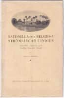 Nationella och religi&ouml;sa str&ouml;mningar i Indien. Gandhi, Tagore och Sadhu Sundar Singh. S&auml;rtryck ur Svensk missionstidskrift, h. 1, 1924.
