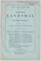 Krets- och barfotag&aring;ng. S&auml;rtryck ur Svenska landsm&aring;l 1943-44, h&auml;fte 3-4.