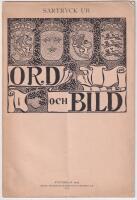 Valdemar Vedel. S&auml;rtryck ur Ord och bild