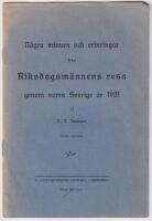 [Pekoral] N&aring;gra minnen och erinringar fr&aring;n riksdagsm&auml;nnens resa genom norra Sverige &aring;r 1921. Sj&auml;tte upplagan.