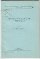 Staden som geografisk f&ouml;reteelse. S&auml;rtryck ur Ymer 1946, h&auml;ft. 3.