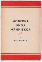 Moderna unga m&auml;nniskor. Ett ord om modern litteratur och modern ungdom. Andra upplagan.
