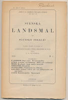 Rommanespr&aring;ket. Sigenarspr&aring;k. (i Svenska landsm&aring;l 1909 h&auml;fte 1).