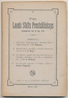 Fr&aring;n Lunds stifts prests&auml;llskaps sammantr&auml;de den 29 aug. 1889. Inneh&aring;ll: I. Guds rikes tempelbyggnad. Predikan h&aring;llen i Lunds domkyrka af F. Hallgren. II. Messiastankens utveckling i Gamla testamentet. Referat af J. T. Malm. III. Om kyrkans uppgift med h&auml;nseende till den pessimistiska riktningen i v&aring;r tids s. k. sk&ouml;nlitteratur. Af H. E. Hallberg. IV. Om exordiets betydelse i predikan. Referat af Henrik Tr&auml;g&aring;rdh.