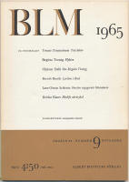 Tv&aring; dikter. Skyfall &ouml;ver inlandet. Ensamhet. (I BLM 1965:9.)