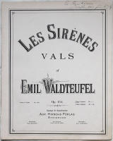 Les sir&egrave;nes. Vals. Op. 154. Piano 2 h&auml;nder.