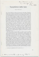 Stasiarkiven 1989-1995. Särtryck ur Arkiv, samhälle och forskning 1996:3.