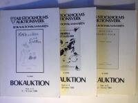 Bokauktion Kat.nr 3, 4 & 5, 1984