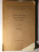 Beskrivning till jordartskarta &ouml;ver Sverige.