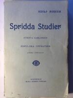 Spridda studier. F&ouml;rsta samlingen. Popul&auml;ra uppsatser.