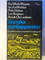 Svenska partiapparater : De politiska partiernas organisatoriska uppbyggnad