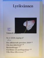 Lyrikv&auml;nnen Nr.1/2020