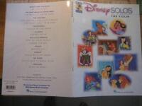 Disney solos for violin + CD / 12 Disneymelodier f&ouml;r fiol med CD