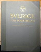 Sverige i 32 kartblad Skala 1:500 000 med fullst&auml;ndigt namnregister