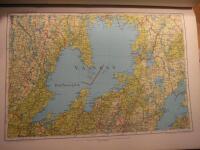 Sverige i 32 kartblad Skala 1:500 000 med fullst&auml;ndigt namnregister