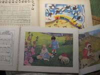 Tre &auml;ldre b&ouml;cker med barnvisor: Sju skrattande skator (10 visor & 10 f&auml;rgbilder) / Nicke-Nacke och andra visor (12 visor & 12 f&auml;rgbilder) / Trilll Trall Trull och andra visor (12 visor & 12 f&auml;rgbilder)