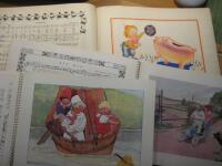 Tre &auml;ldre b&ouml;cker med barnvisor: Sju skrattande skator (10 visor & 10 f&auml;rgbilder) / Nicke-Nacke och andra visor (12 visor & 12 f&auml;rgbilder) / Trilll Trall Trull och andra visor (12 visor & 12 f&auml;rgbilder)