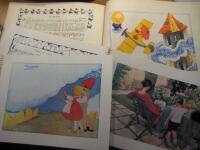 Tre &auml;ldre b&ouml;cker med barnvisor: Sju skrattande skator (10 visor & 10 f&auml;rgbilder) / Nicke-Nacke och andra visor (12 visor & 12 f&auml;rgbilder) / Trilll Trall Trull och andra visor (12 visor & 12 f&auml;rgbilder)