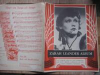 Zarah Leander Album (i notbok med fem s&aring;nger)