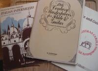 Tre notb&ouml;cker f&ouml;r fl&ouml;jt & gitarr: 1. 19th Century Masterpieces for Flute & Guitar  2. Flute and Guitar Duets Christmasn Carols Book 2 3. Italian Intermezzo Six Pieces for Flute & Guitar