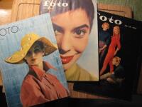 Tre nummer av tidningen FOTO nr 10/-54 - 11/-56 - 12/-57